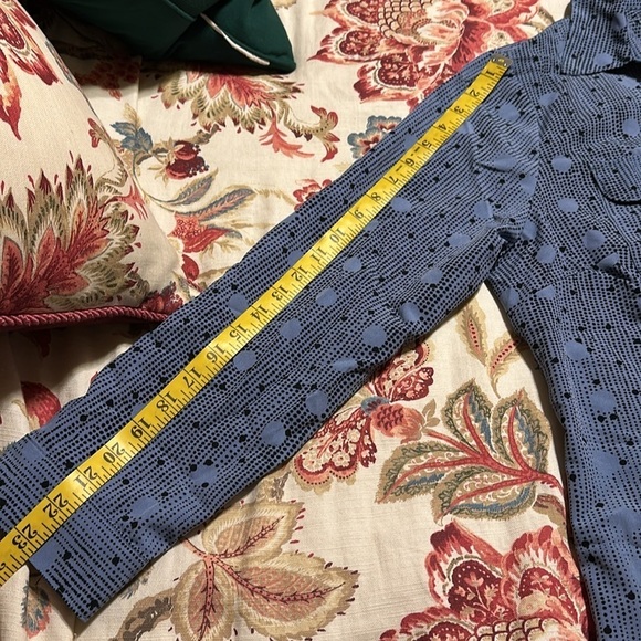 Notations Shirt Polka Dot Button Down w/ Roll Tab Sleeves & Pockets Top Size 1X - Picture 9 of 9